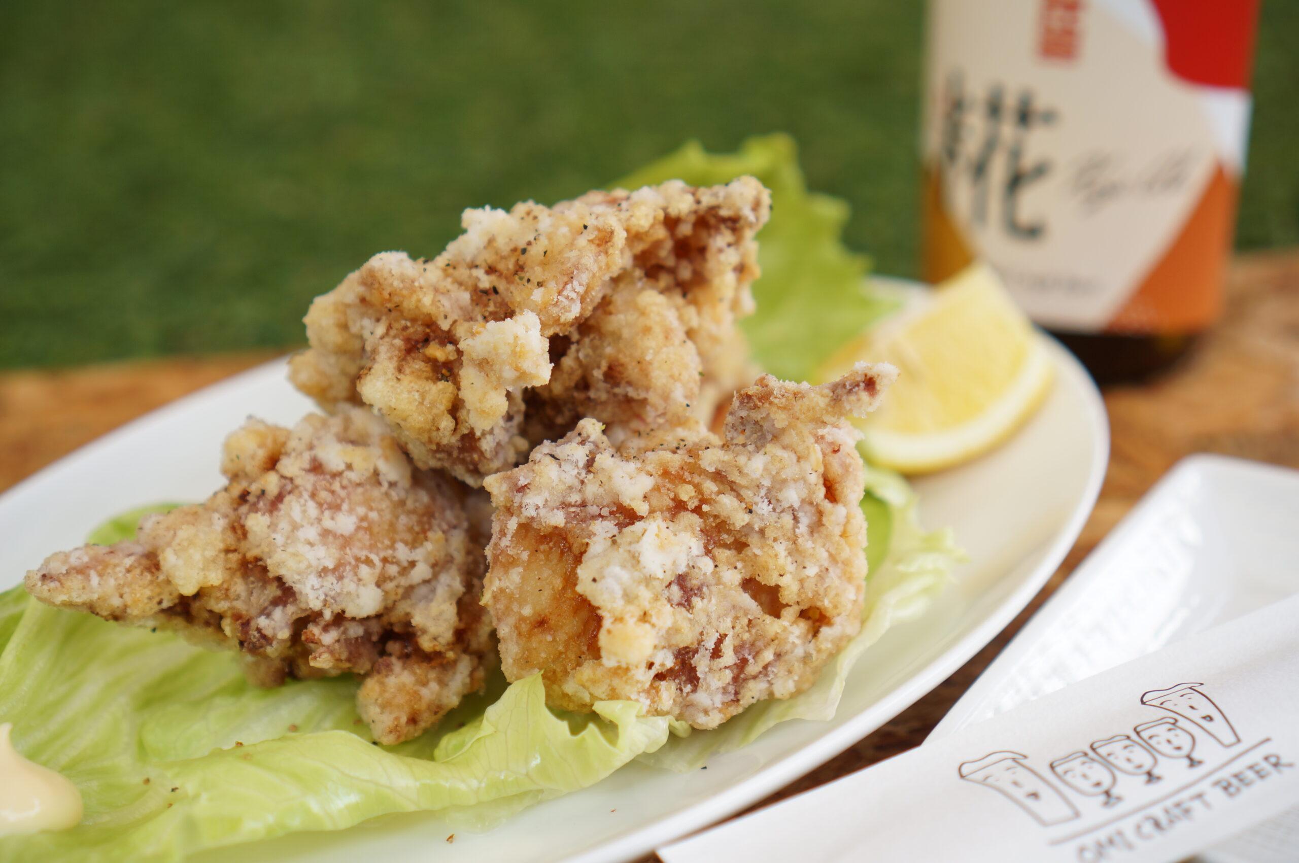 ビールに漬け込んだ唐揚げ 近江麦酒 おうみばくしゅ